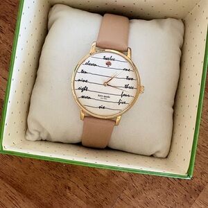 ♠️ Kate Spade metro vachetta dial ladies watch ♠️